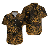 Hawaii Shaka Polynesian Matching Hawaiian Outfits For Couples Unique Style - Gold LT8 - Wonder Print Shop