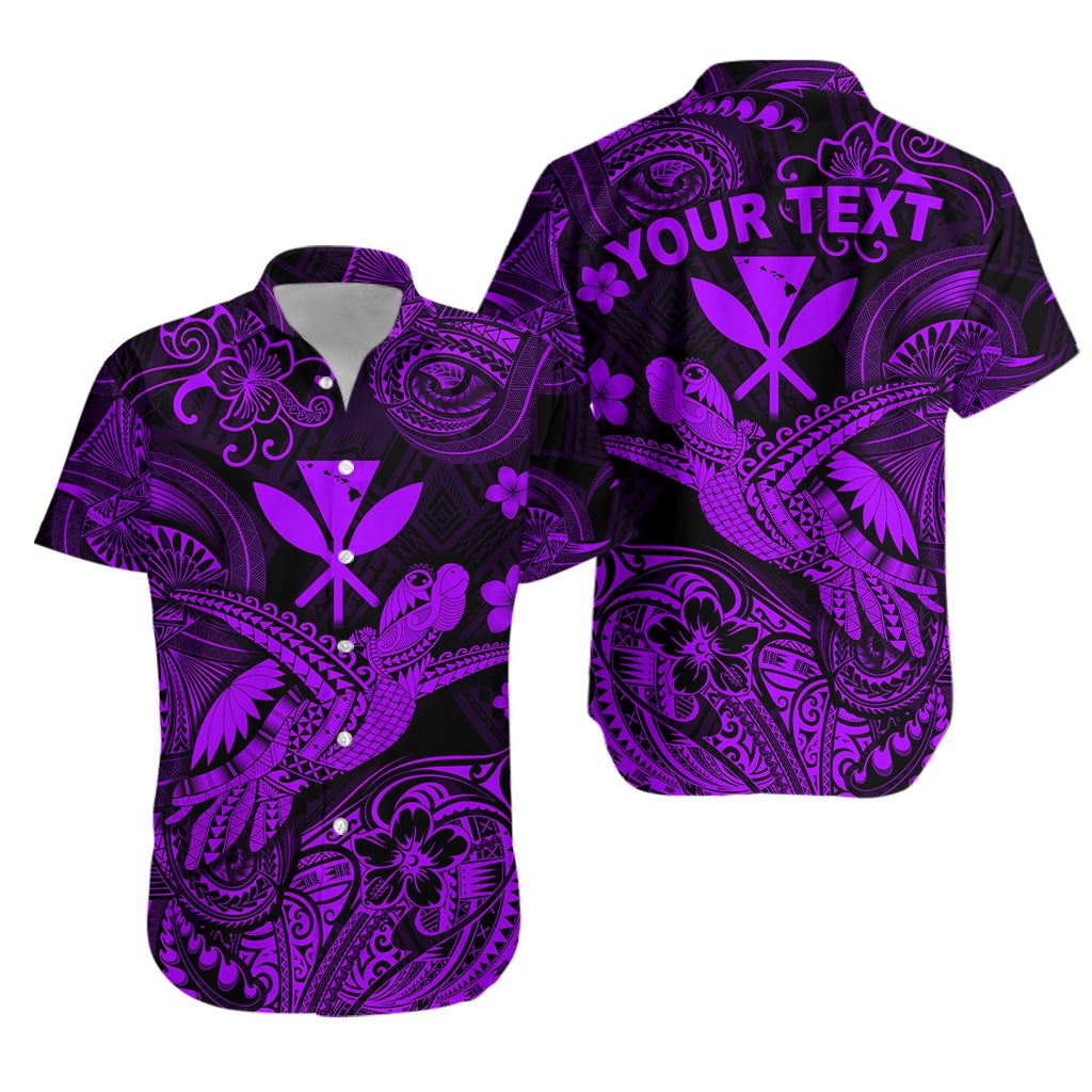 (Custom Personalised) Hawaii Turtle Map Polynesian Hawaiian Shirt Kanaka Maoli Unique Style - Purple LT8 - Wonder Print Shop