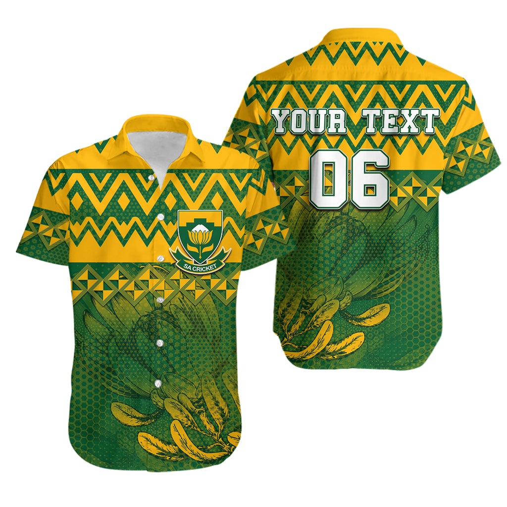 (Custom Personalised And Number) South Africa National Cricket Team Hawaiian Shirt LT6 - Wonder Print Shop