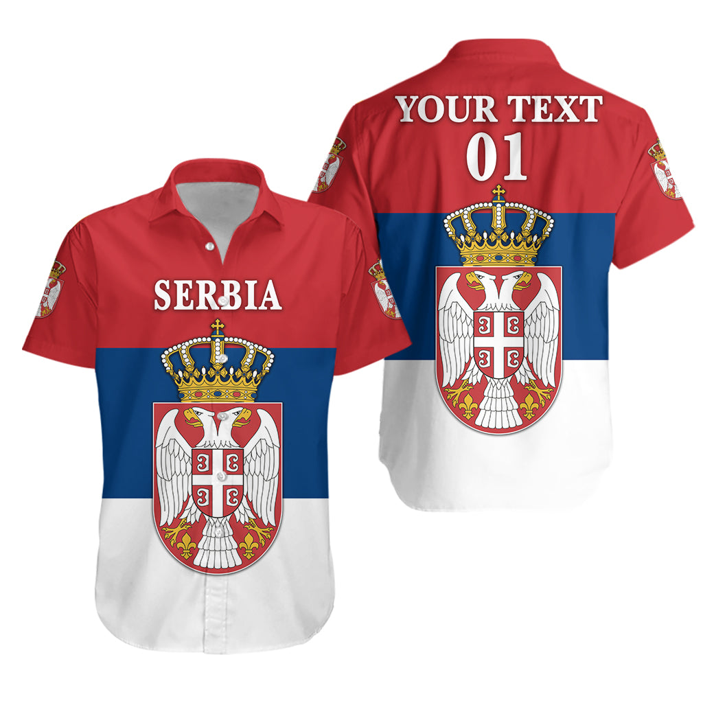 (Custom Personalised) Serbia Hawaiian Shirt Srbija Flag Style LT8 - Wonder Print Shop