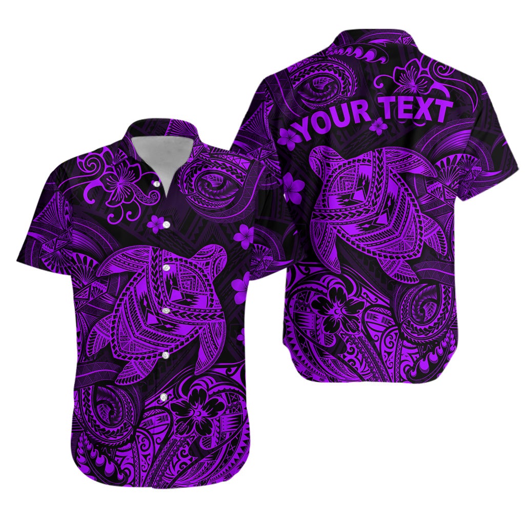 custom-personalised-hawaii-turtle-polynesian-hawaiian-shirt-plumeria-flower-unique-style-purple