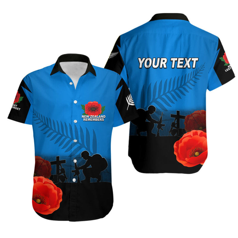 (Custom Personalised) Anzac Day- New Zealand Remembers Hawaiian Shirt LT6 - Wonder Print Shop