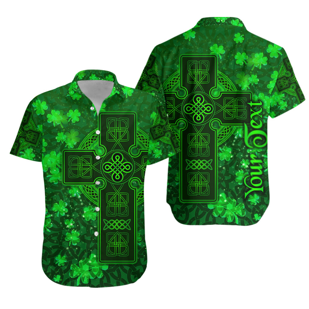 (Custom Personalised) Celtic Cross Hawaiian Shirt With Shamrock Simple Style LT8 - Wonder Print Shop