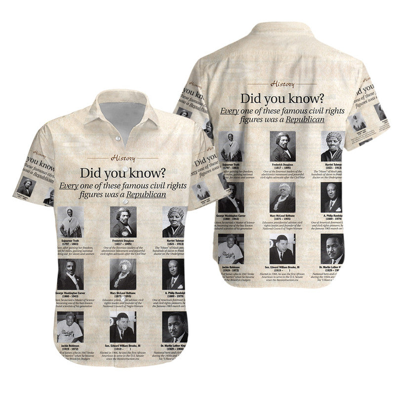 Civil Rights Leaders Hawaiian Shirt Did You Know History Vibes LT8 - Wonder Print Shop