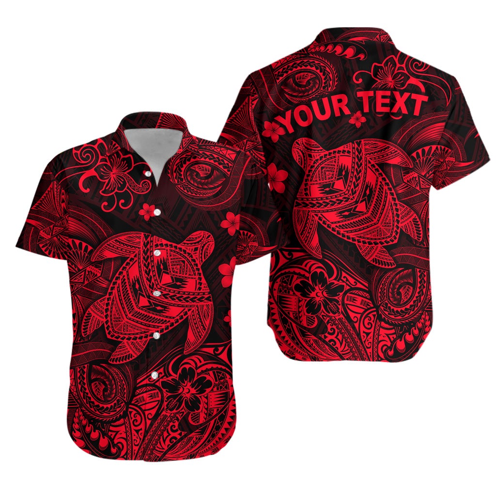 custom-personalised-hawaii-turtle-polynesian-hawaiian-shirt-plumeria-flower-unique-style-red