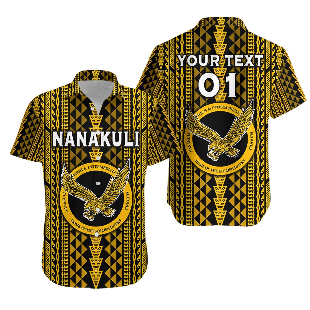 custom-personalised-hawaii-nanakuli-school-hawaiian-shirt-golden-hawks-simple-style