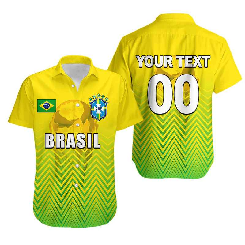 (Custom Personalised) Brasil World Cup 2022 Hawaiian Shirt Sport Style  LT6 - Wonder Print Shop