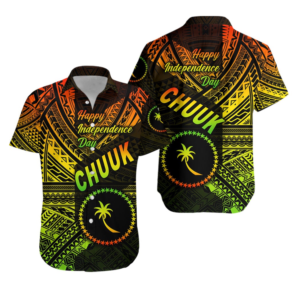 FSM Chuuk Hawaiian Shirt Happy Independence Day Original Vibes - Reggae LT8 - Wonder Print Shop