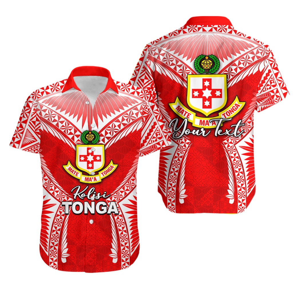 (Custom Personalised) Kolisi Tonga Hawaiian Shirt Red Style LT6 - Wonder Print Shop