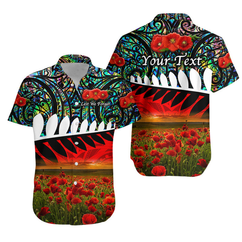 custom-personalised-new-zealand-maori-anzac-hawaiian-shirt-poppy-vibes-paua-shell