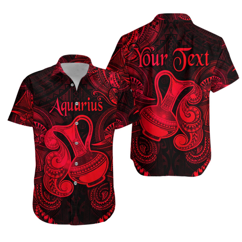 custom-personalised-aquarius-zodiac-polynesian-hawaiian-shirt-unique-style-red