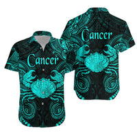 Cancer Zodiac Polynesian Hawaiian Shirt Unique Style - Turquoise LT8 - Wonder Print Shop