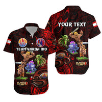 (Custom Personalised) Tahiti Eimeo Teahamai - PC Hawaiian Shirt Team Varua Ino - Black LT8 - Wonder Print Shop