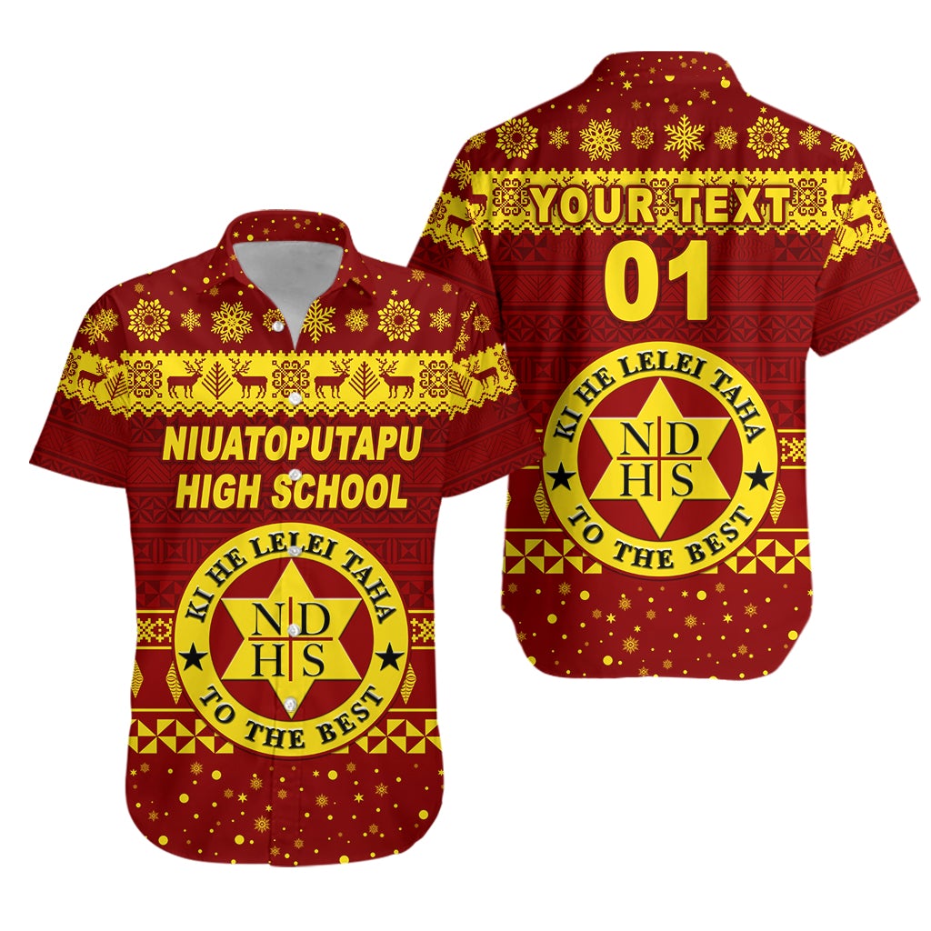 (Custom Personalised) Niuatoputapu High School Christmas Hawaiian Shirt Simple Style LT8 - Wonder Print Shop