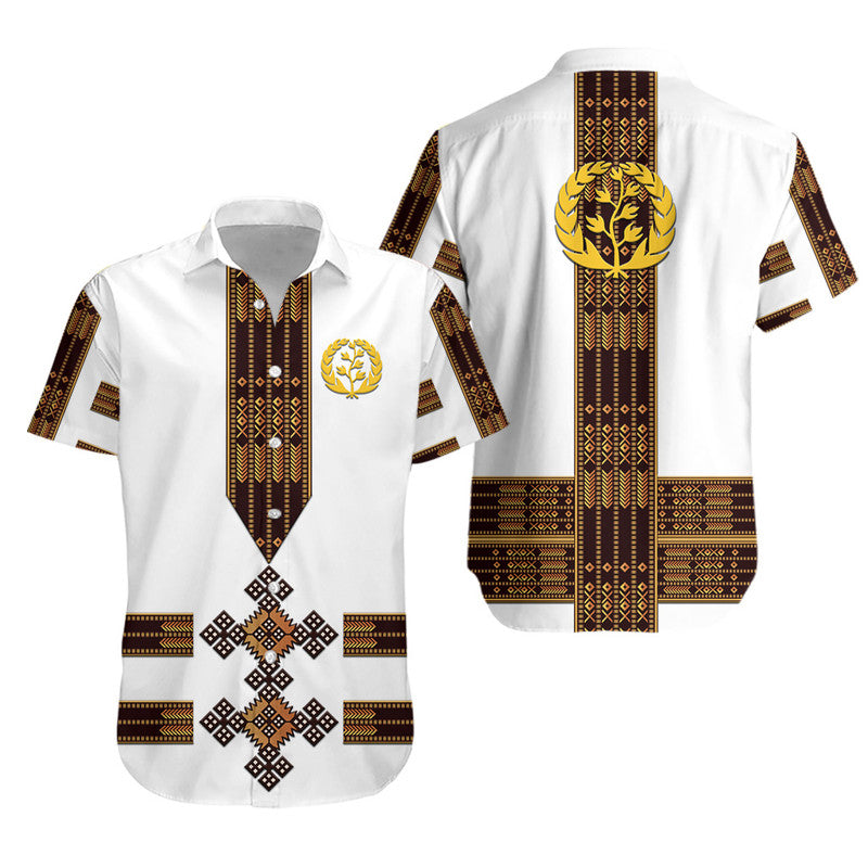 Eritrea Hawaiian Shirt Fancy Tibeb Vibes NO.1 Ver - White LT8 - Wonder Print Shop