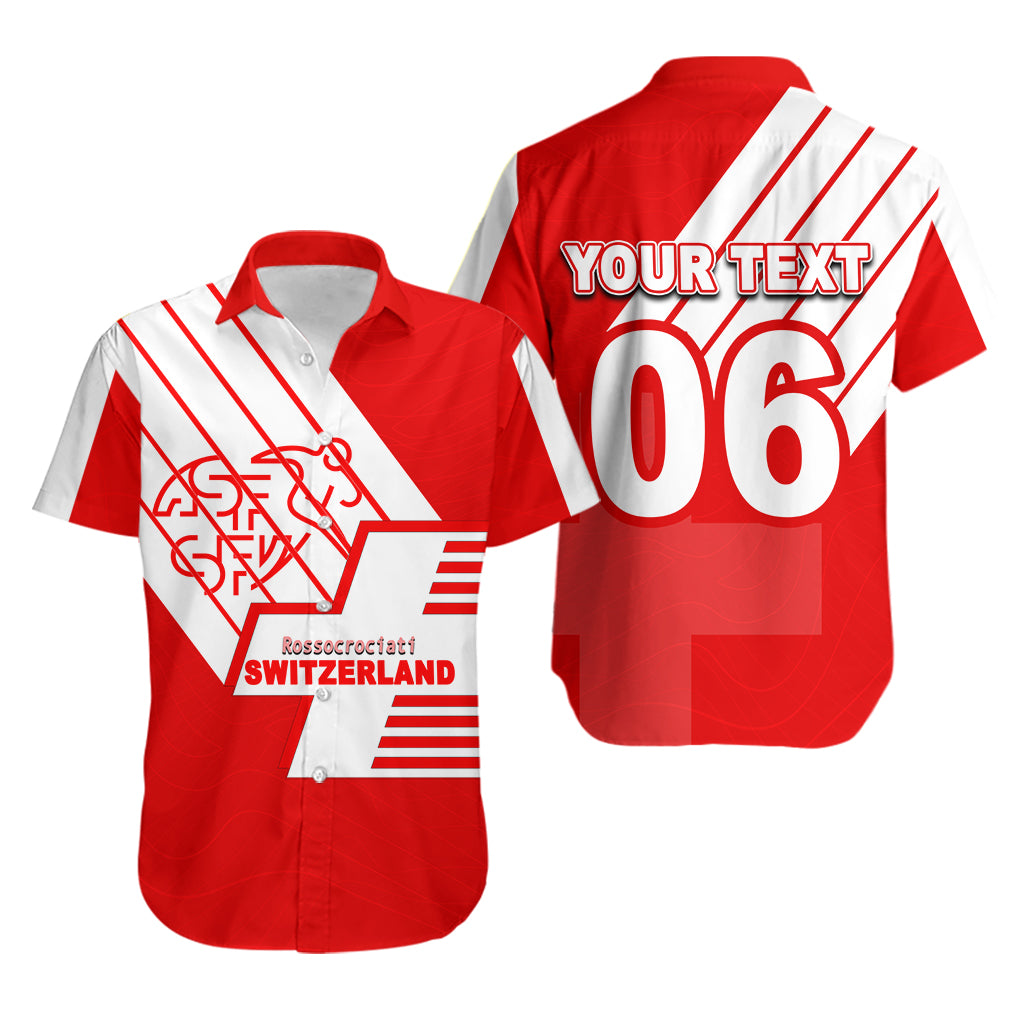 (Custom Personalised And Number) Switzerland Football Hawaiian Shirt Sport Style LT6 - Wonder Print Shop