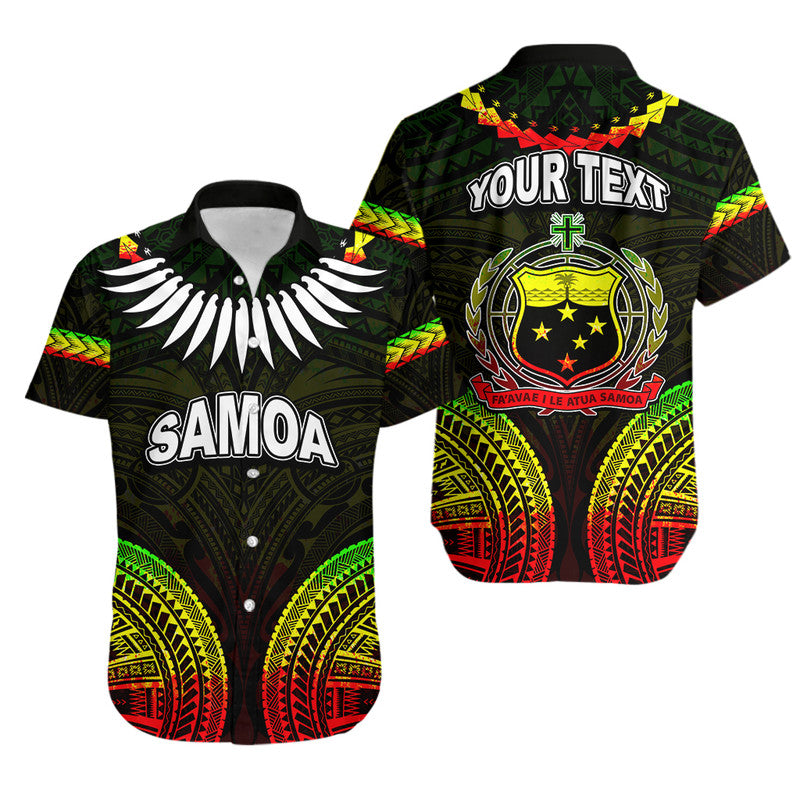 Custom Personalised Samoa Ula Nifo Tribal Hawaiian Shirt Reggage Style LT6 - Wonder Print Shop