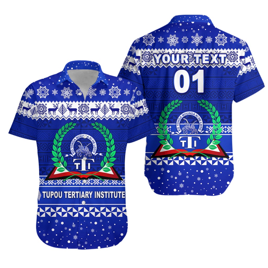 (Custom Personalised) Tupou Tertiary Institute Christmas Tonga Hawaiian Shirt Simple Style LT8 - Wonder Print Shop