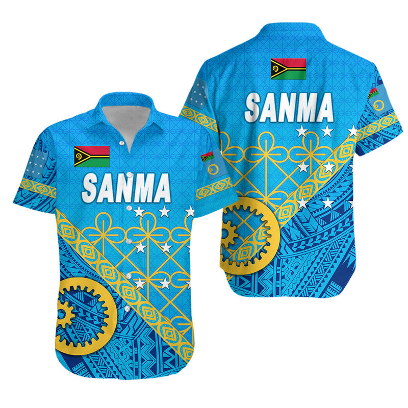 Sanma Province Matching Hawaiian Outfits For Couples Vanuatu Pattern Unique Style LT8 - Wonder Print Shop