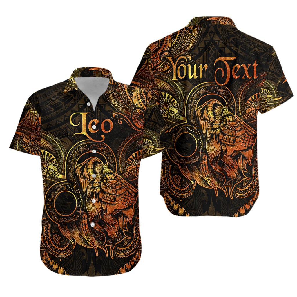 custom-personalised-leo-zodiac-polynesian-hawaiian-shirt-unique-style-gold