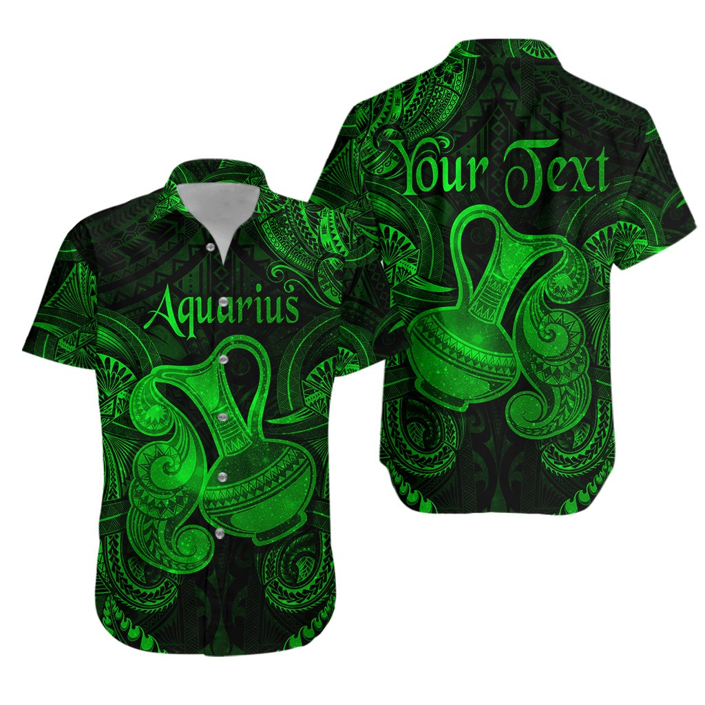 custom-personalised-aquarius-zodiac-polynesian-hawaiian-shirt-unique-style-green