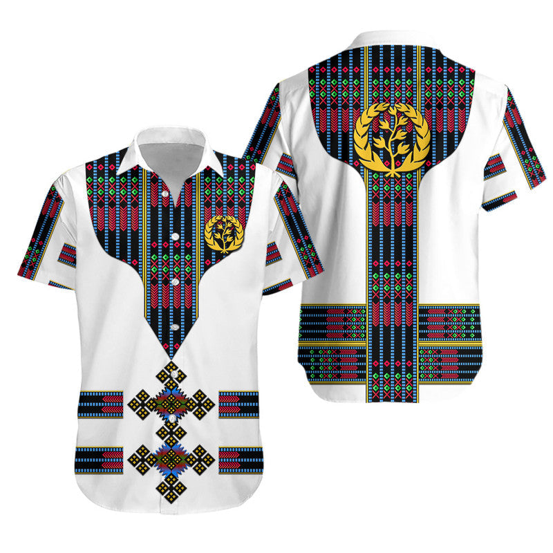 Eritrea Hawaiian Shirt Fancy Tibeb Vibes - Flag Style LT8 - Wonder Print Shop