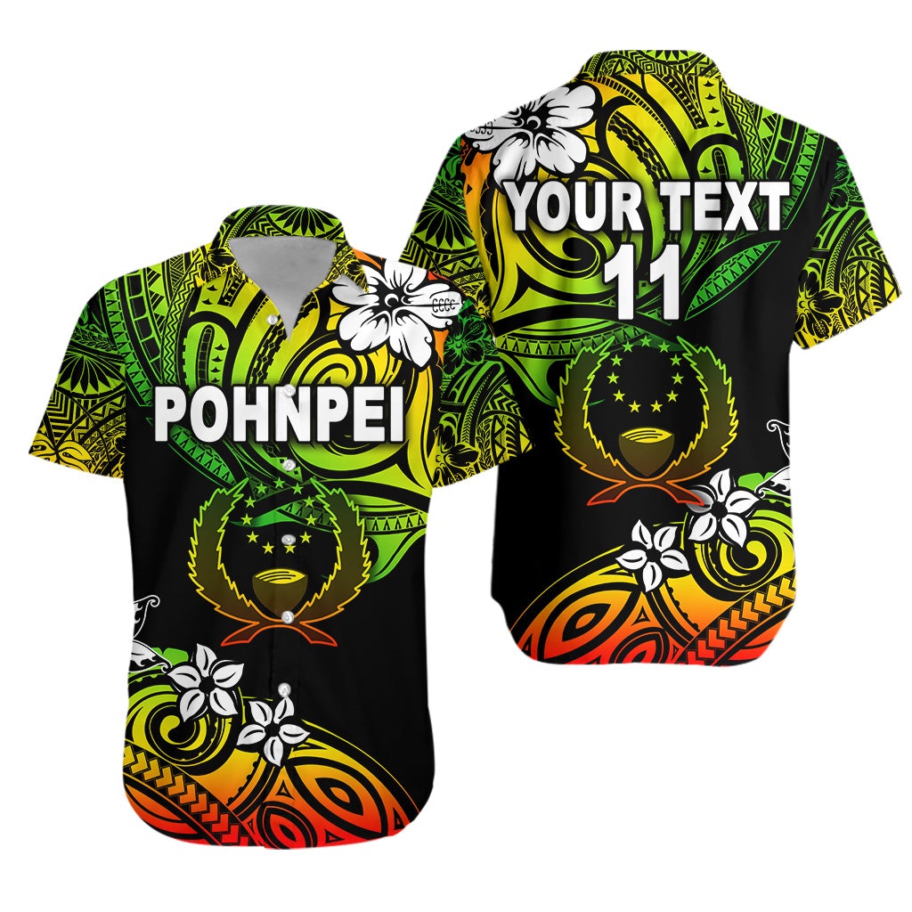 (Custom Personalised) FSM Pohnpei Hawaiian Shirt Unique Vibes - Reggae LT8 - Wonder Print Shop