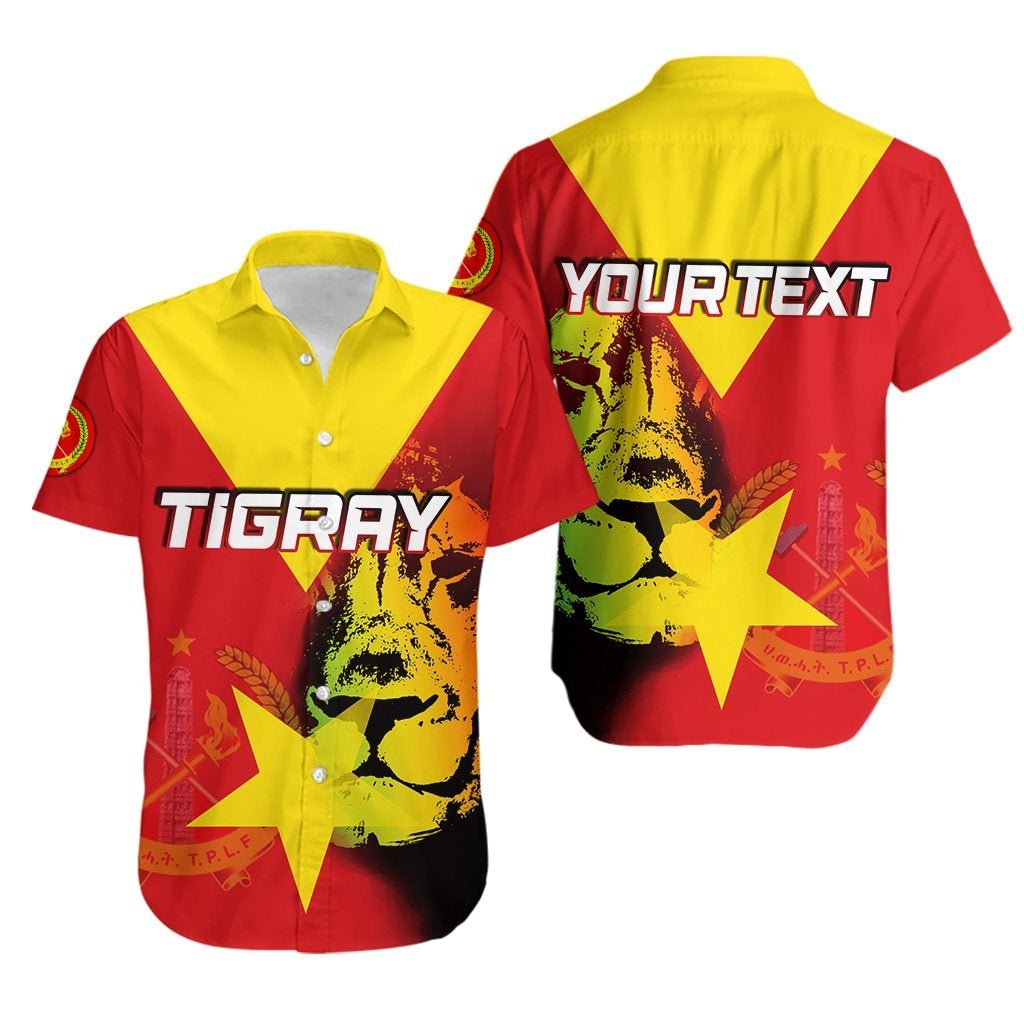 (Custom Personalised) Greek Life Tigray Hawaiian Shirt Tigray Flag And Lion LT6 - Wonder Print Shop