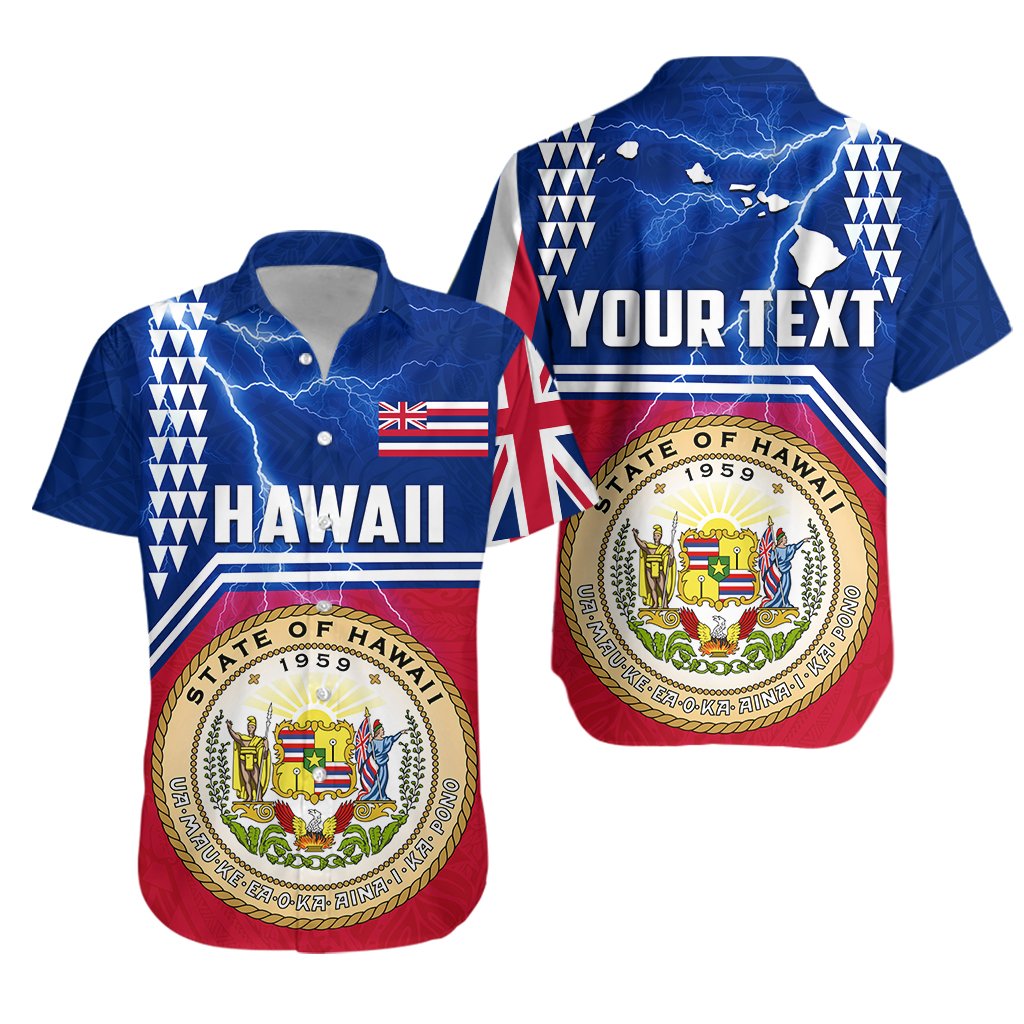 custom-personalised-seal-of-hawaii-hawaiian-shirt-kakau-polynesian-thunder-style