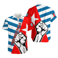 Free West Papua Hawaiian Shirt Clenched Hands Flag LT6 - Wonder Print Shop