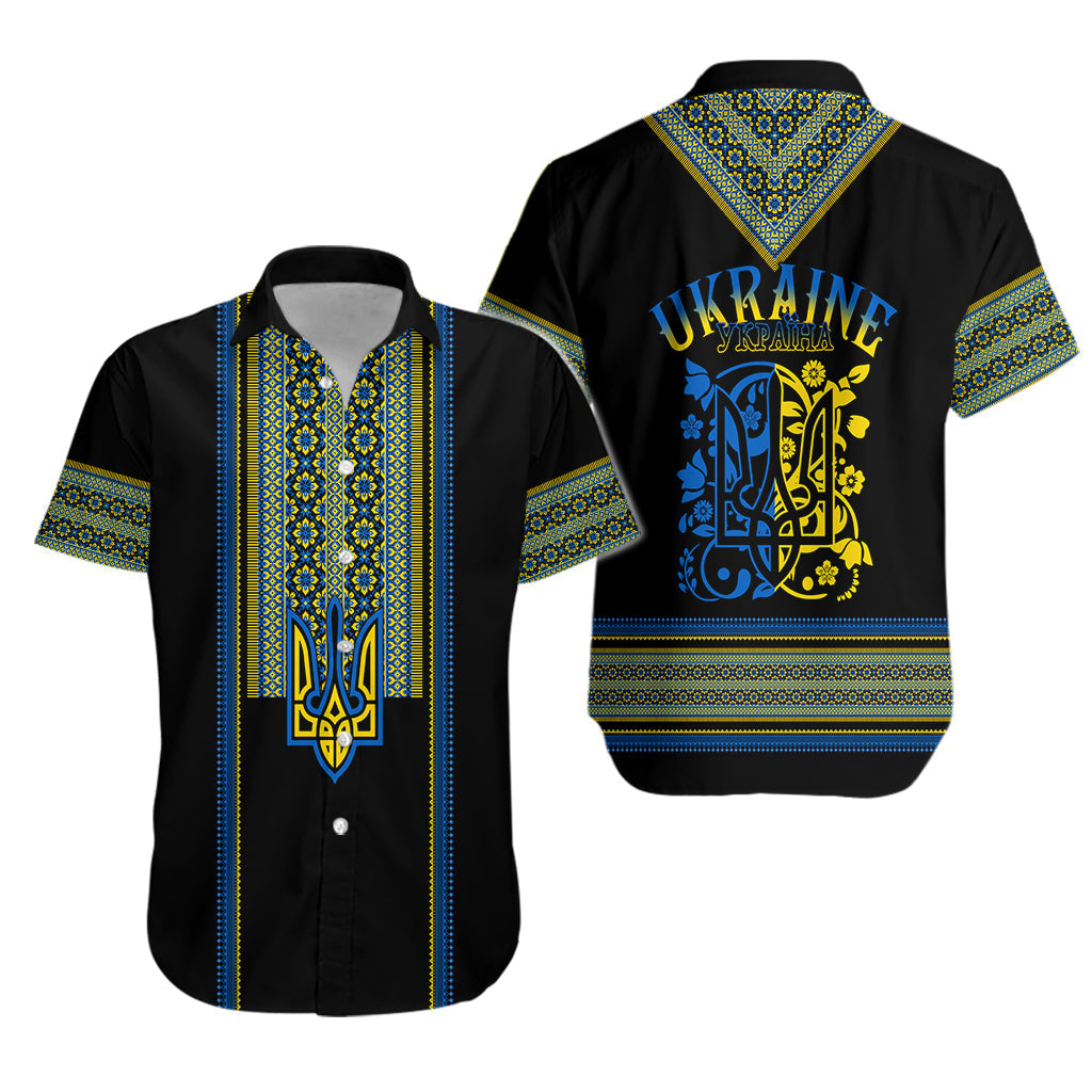 Ukraine Folk Patterns Hawaiian Shirt Unity Day - Wonder Print Shop