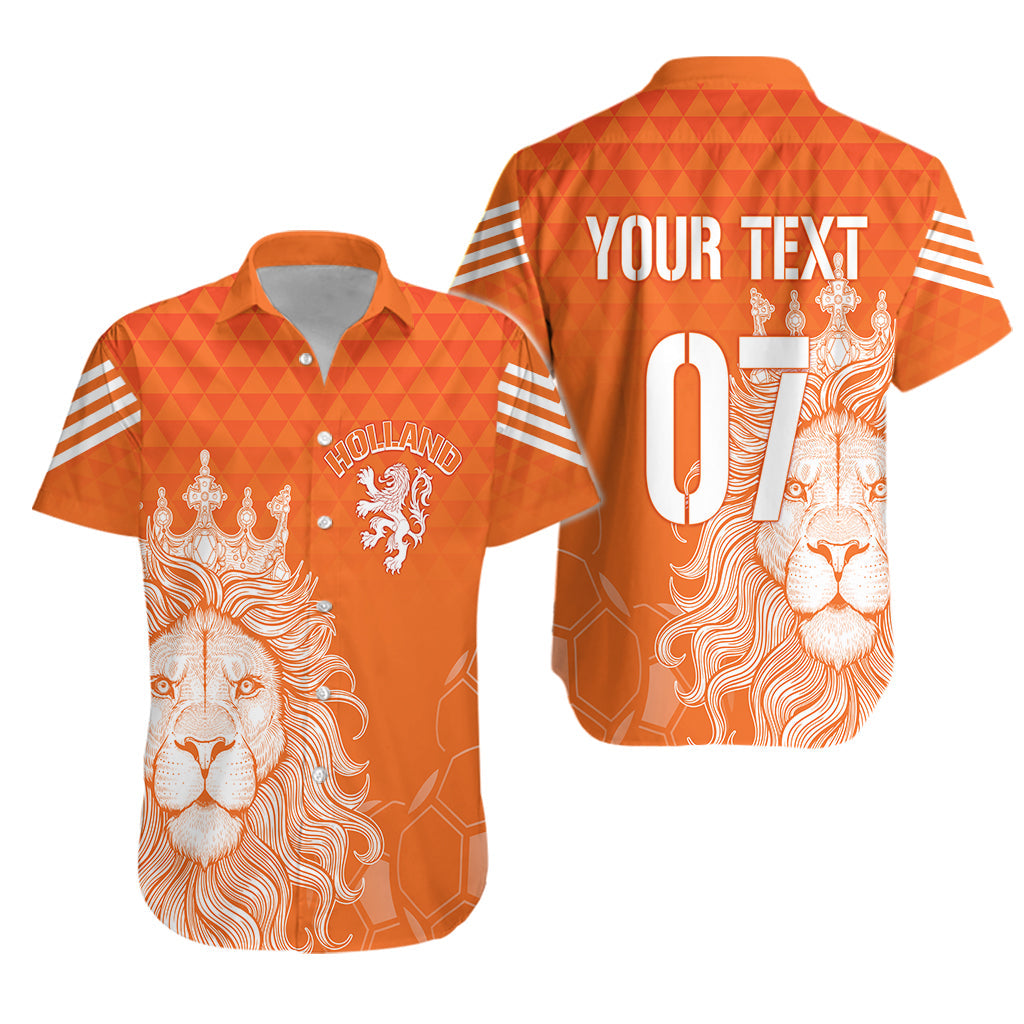 Personalised Netherlands World Cup 2022 Hawaiian Shirt Oranje Lions - Wonder Print Shop