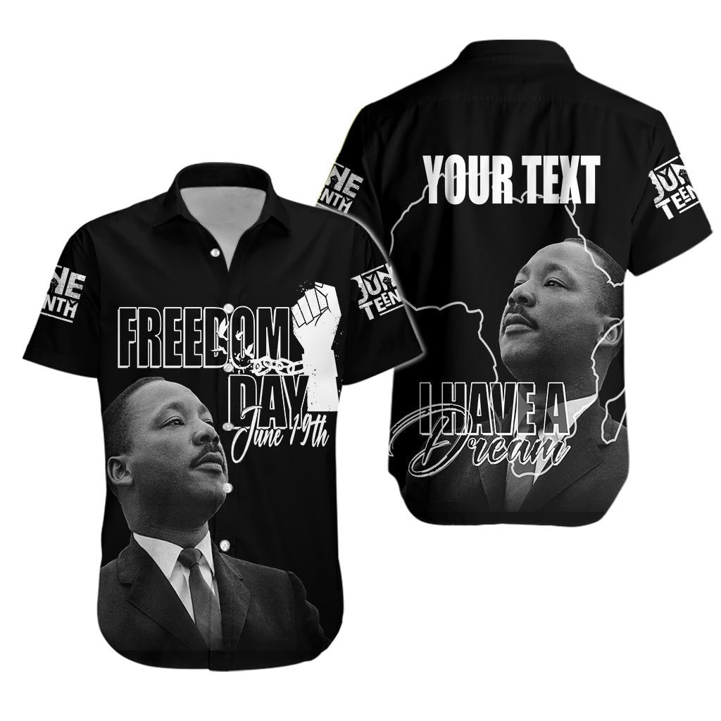 Juneteenth MLK Personalised Hawaiian Shirt Freedom Day - Wonder Print Shop