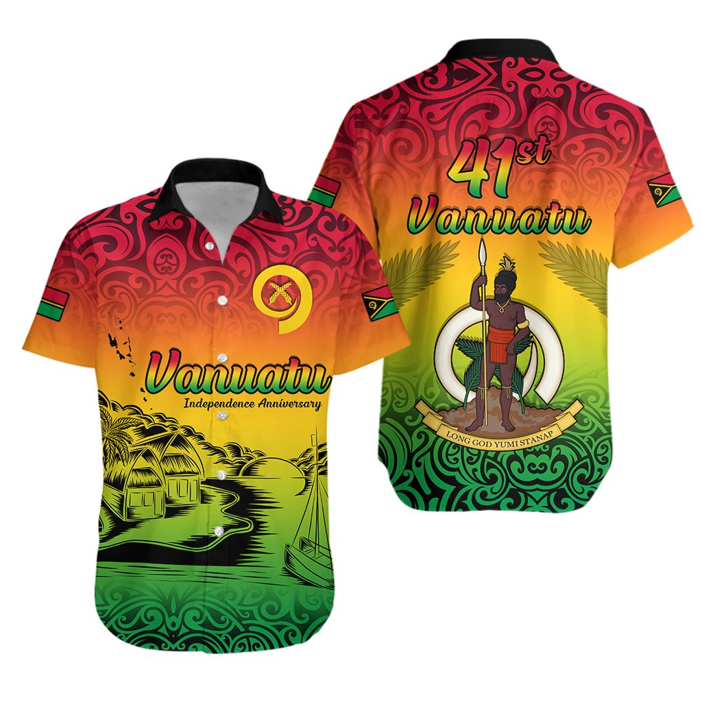 Vanuatu Peaceful Hawaiian Shirt Independence Anniversary LT13 - Wonder Print Shop