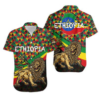 Ethiopia Hawaiian Shirt Lion Of Judah Rasta Patterns LT6 - Wonder Print Shop