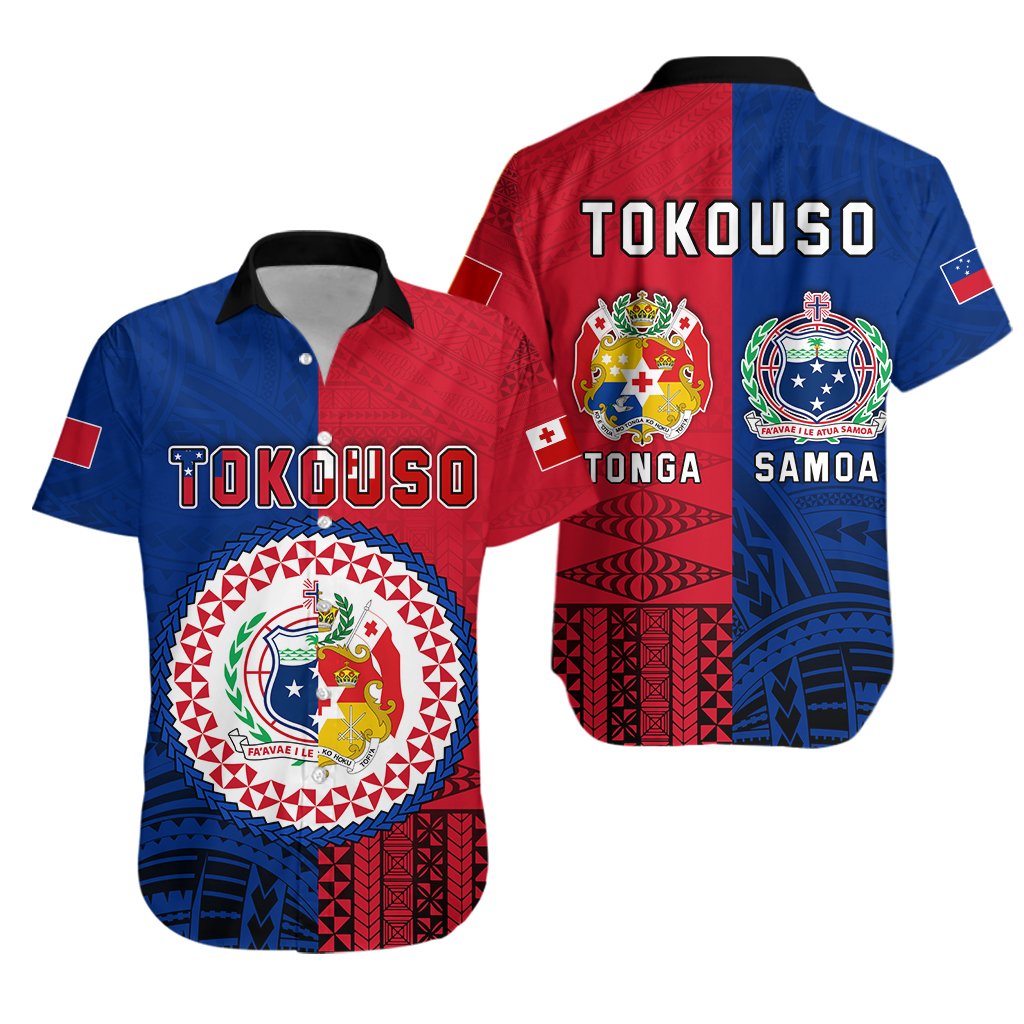 TokoUso Hawaiian Shirt Tonga and Samoa Together LT13 - Wonder Print Shop