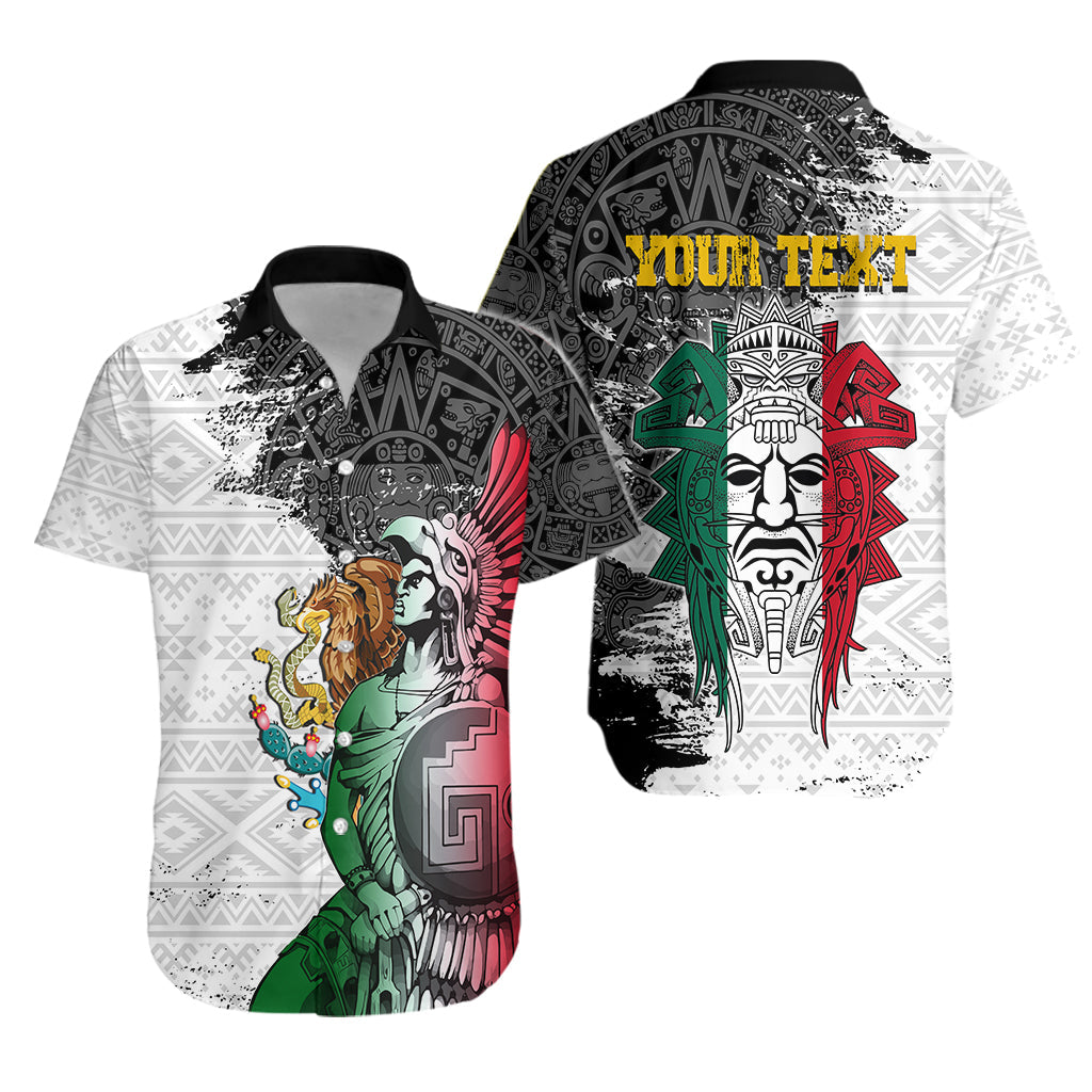 (Custom Personalised) Mexican Tribal Aztec Warriors Hawaiian Shirt Eagle Warriors - Wonder Print Shop