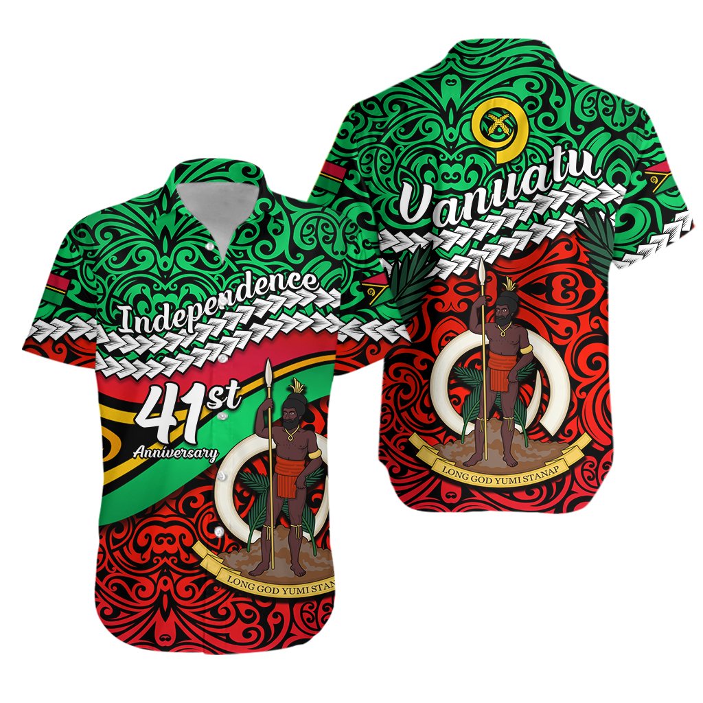 Vanuatu Independence Hawaiian Shirt Happy Anniversary LT13 - Wonder Print Shop