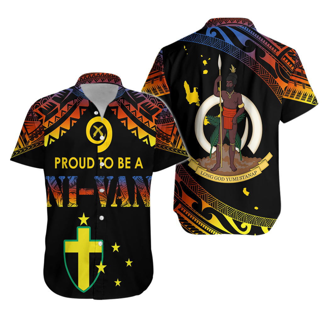 Vanuatu Proud To Be A Ni-Van - Polynesian Pattern Hawaiian Shirt - Tafea Province - Wonder Print Shop