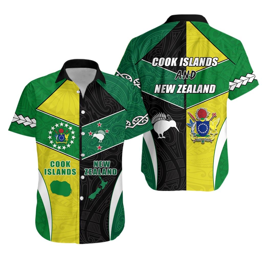 Cook Islands and New Zealand Hawaiian Shirt Polynesian mix Maori LT13 - Wonder Print Shop