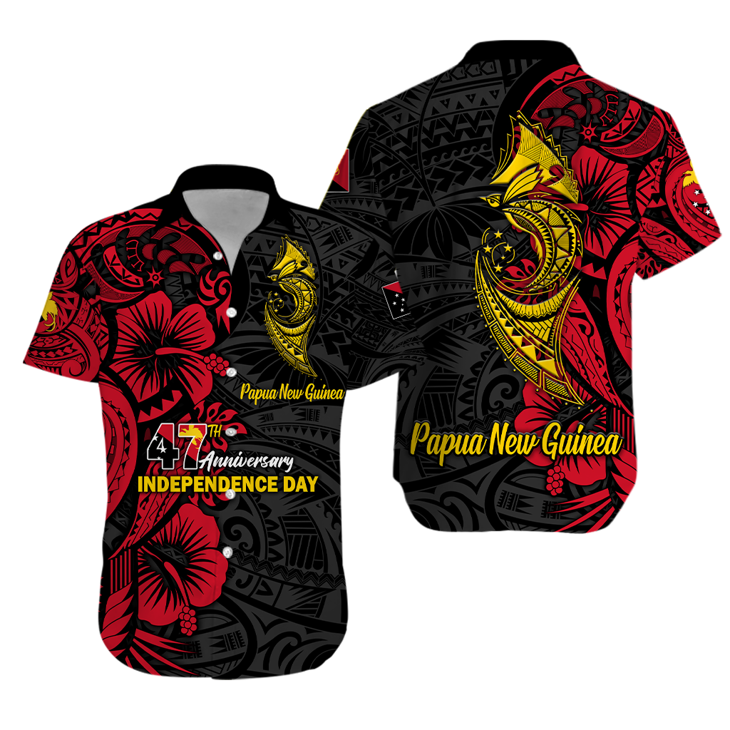 Papua New Guinea 47th Independence Day Bird Of Paradise Hawaiian Shirt - LT2 - Wonder Print Shop
