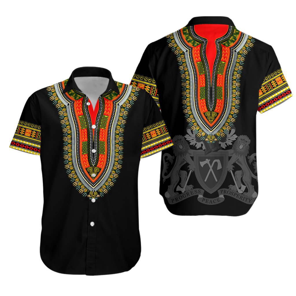 Gambia Happy Independence Day Dashiki Hawaiian Shirt - LT2 - Wonder Print Shop