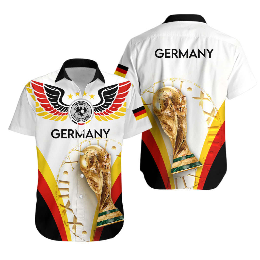 Germany Football World Cup 2022 Hawaiian Shirt - LT2 - Wonder Print Shop
