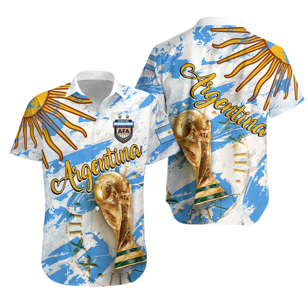 Argentina Football World Cup 2022 Hawaiian Shirt - LT2 - Wonder Print Shop