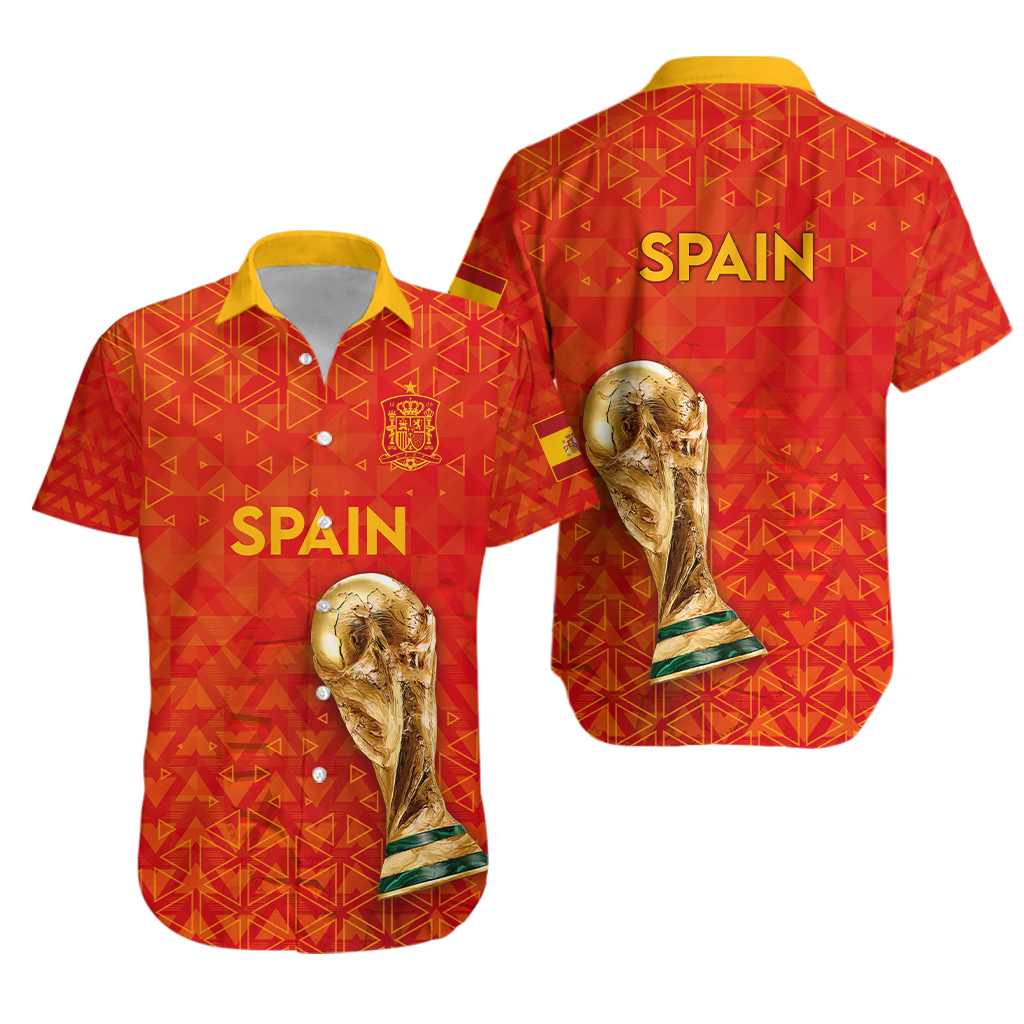 Spain Football World Cup 2022 Hawaiian Shirt - LT2 - Wonder Print Shop