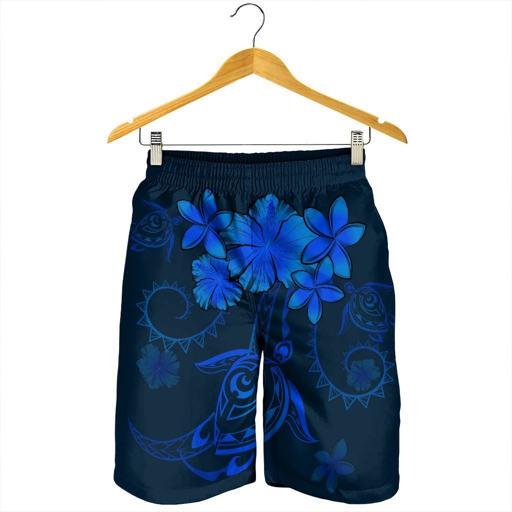 hawaiian-turtles-hibiscus-plumeria-polynesian-mens-shorts-blue