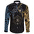 Viking Long Sleeve Button Shirt Hati and Skoll Tattoo RLT12 - Wonder Print Shop