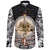Viking Long Sleeve Button Shirt Wolf and Vikings Tattoo 3D RLT12 - Wonder Print Shop