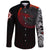 Viking Long Sleeve Button Shirt Viking Raven Blood Moon RLT12 - Wonder Print Shop
