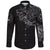 Viking Long Sleeve Button Shirt Fenrir Norse Wolf Thunderstorm RLT12 - Wonder Print Shop